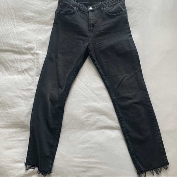 Zara Black Straight Leg Jeans - Picture 1 of 2